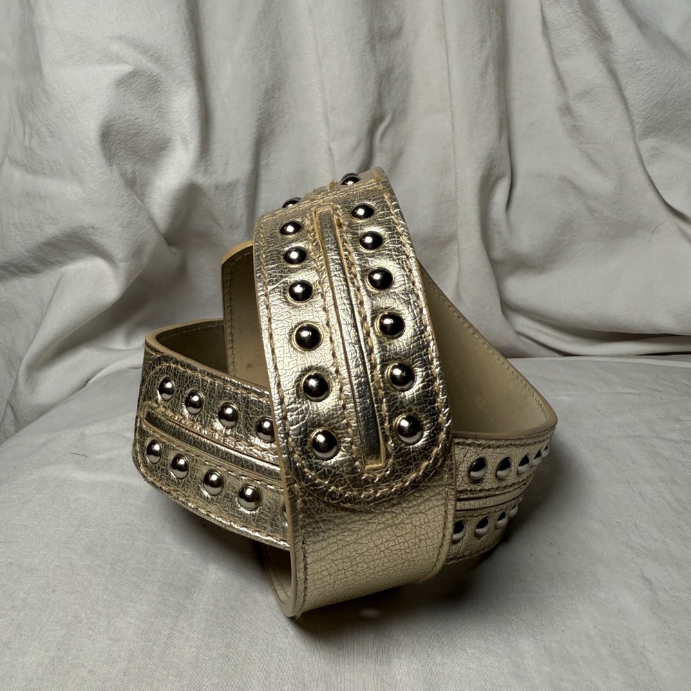 Michael Kors Metallic Studded Belt